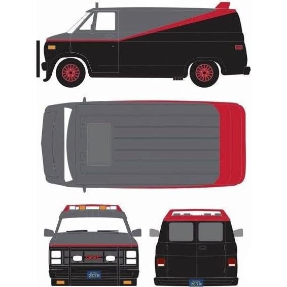 Modelo Diecast 1:24 Greenlight GMC Vandura El Equipo A