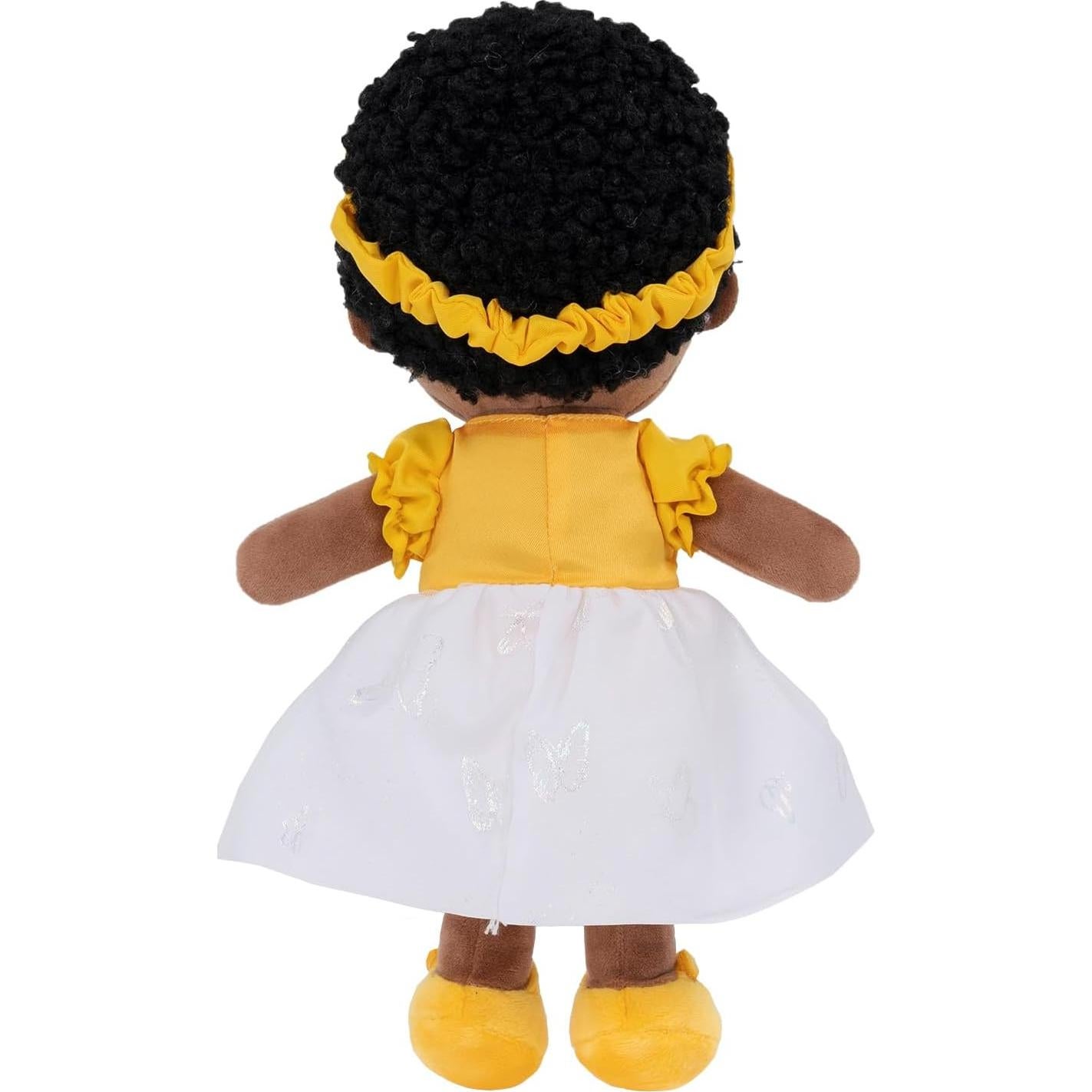 Muñeca de Trapo OUOZZZ Afroamericana 25 cm Suave