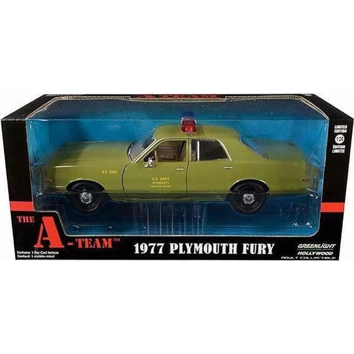 Auto a Escala Greenlight Plymouth Fury 1977 Policía 1:24