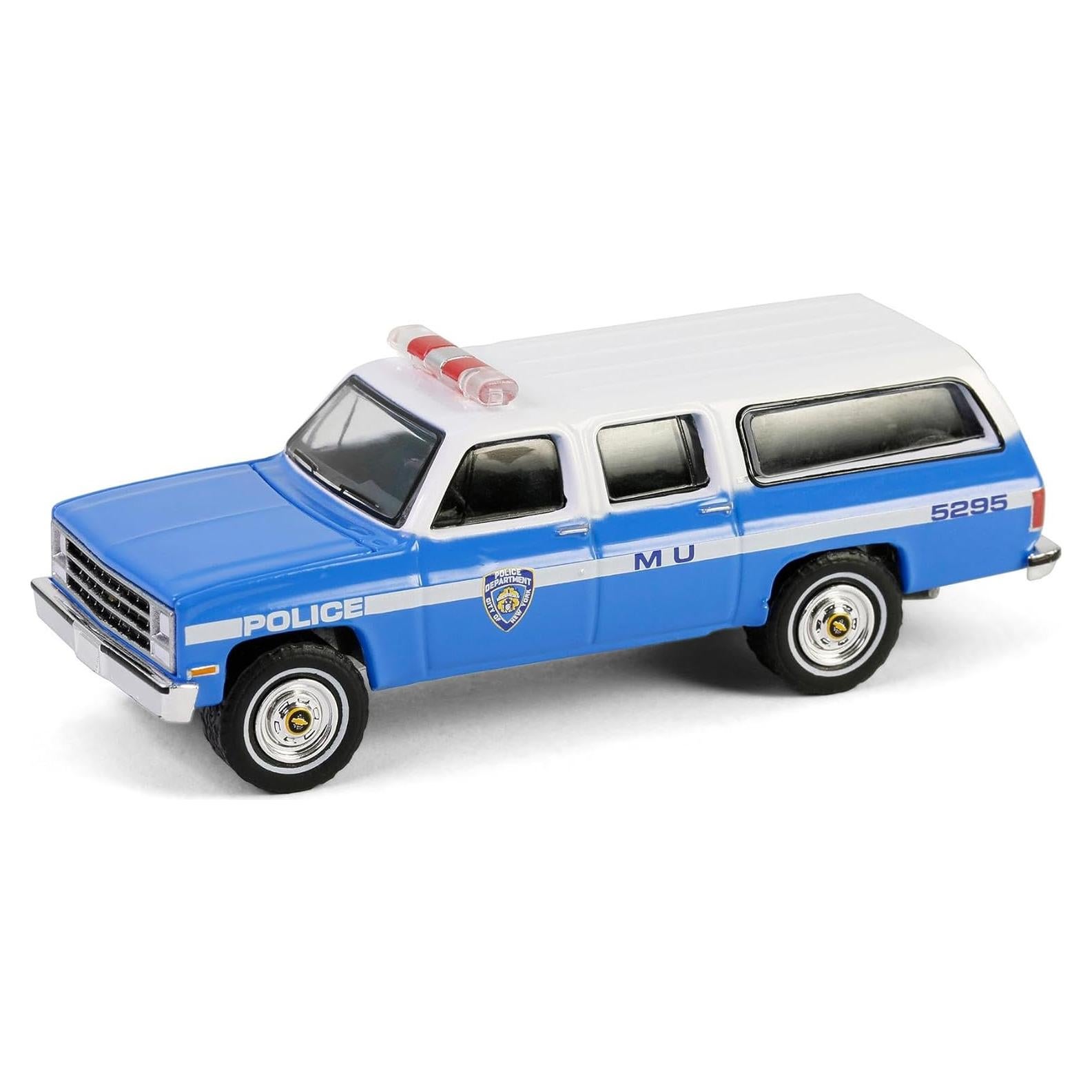 Camión 1/64 Greenlight 1990 Suburban K2500 NYPD