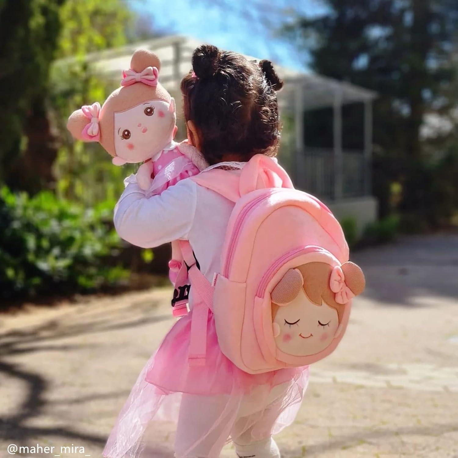 Muñeca Suave OUOZZZ para Niñas 25 cm Rosa Juguete