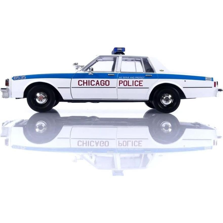 Modelo Diecast 1:18 Chevy Caprice 1989 Policía Chicago