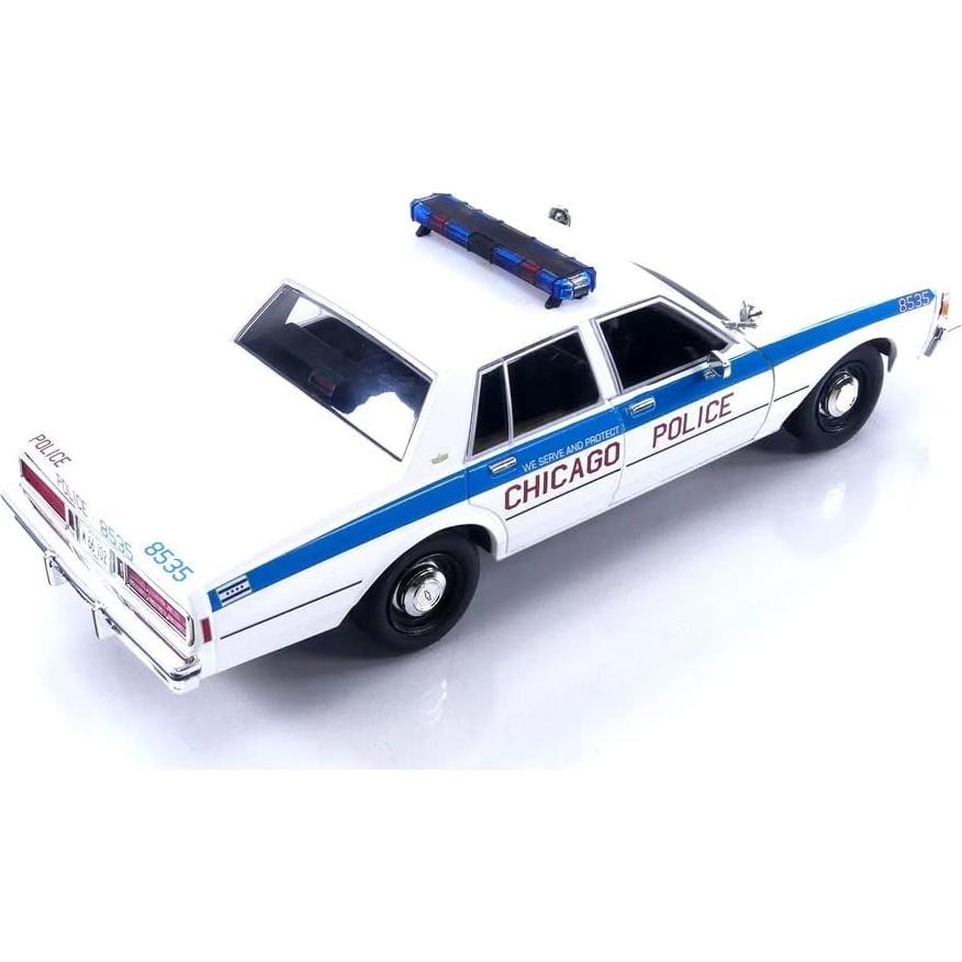 Modelo Diecast 1:18 Chevy Caprice 1989 Policía Chicago