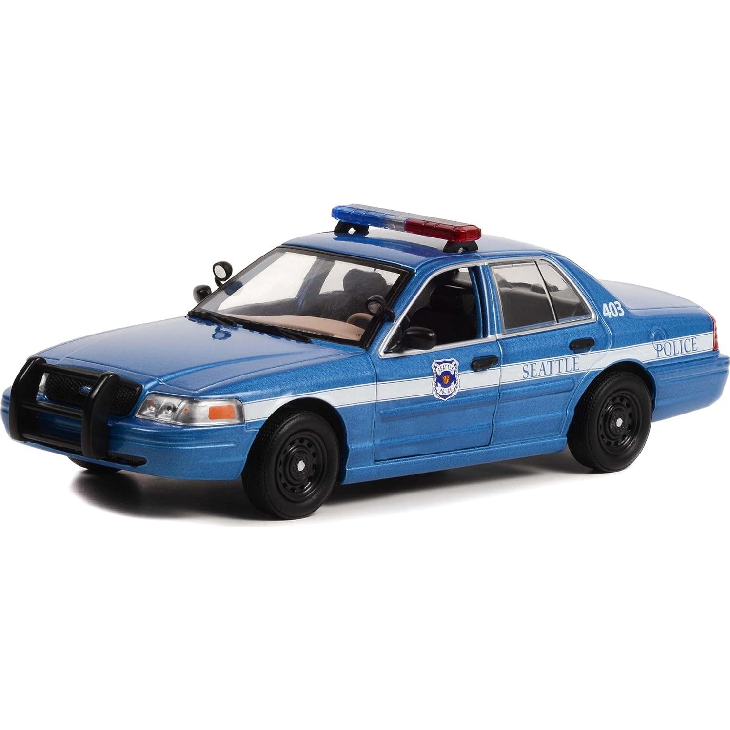 Coche Diecast 1/24 Greenlight Crown Victoria Policía Seattle