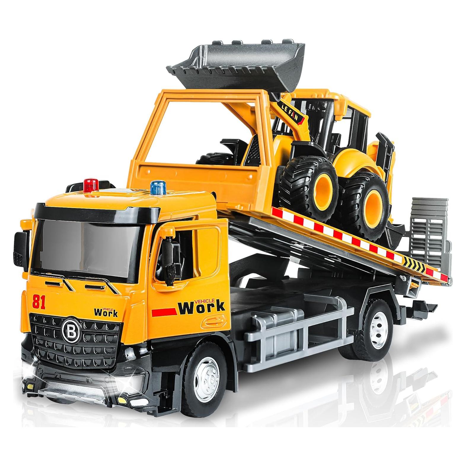 Camión de Remolque Juguete SHANTOU 31.75x8.13cm Luz y Sonido