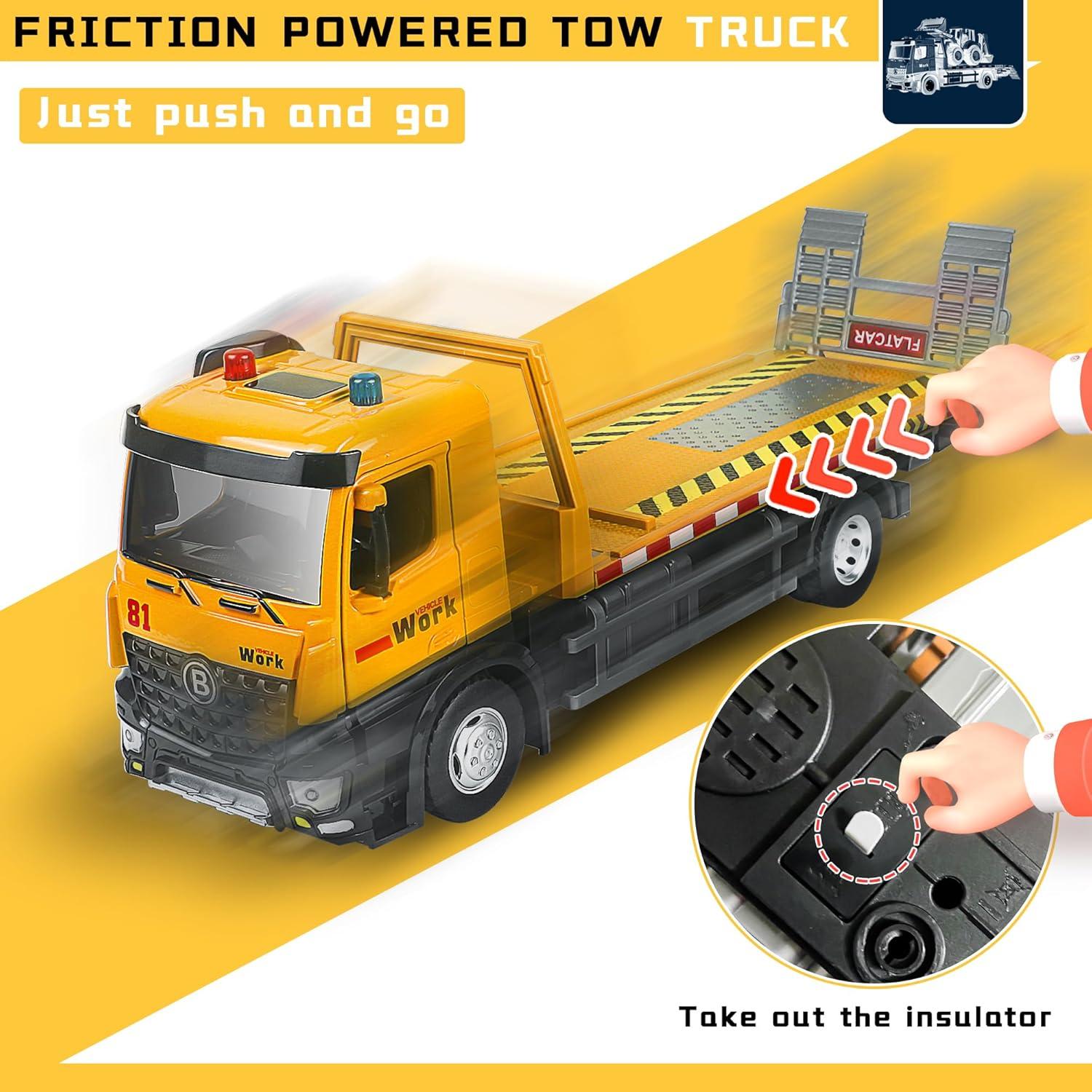 Camión de Remolque Juguete SHANTOU 31.75x8.13cm Luz y Sonido