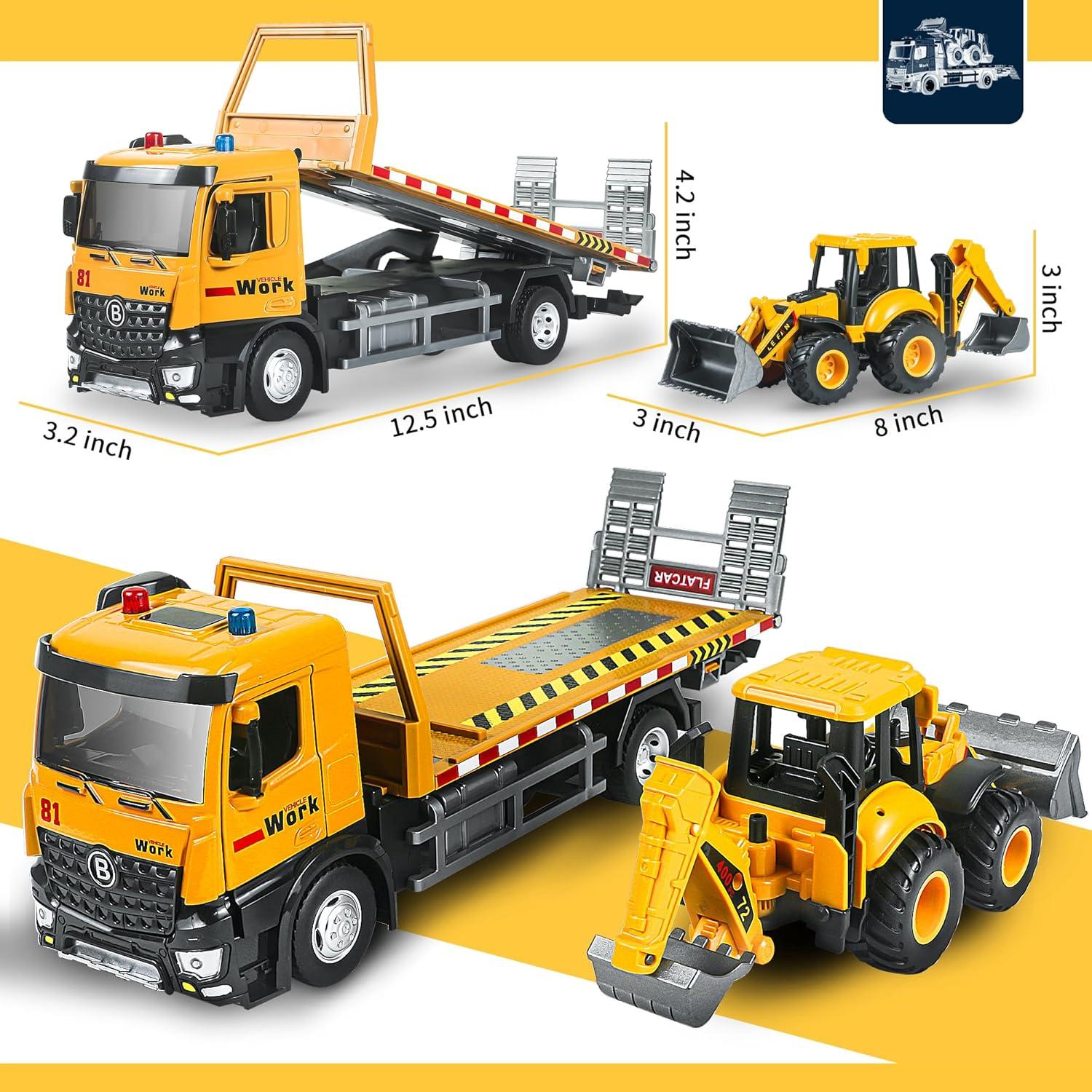 Camión de Remolque Juguete SHANTOU 31.75x8.13cm Luz y Sonido