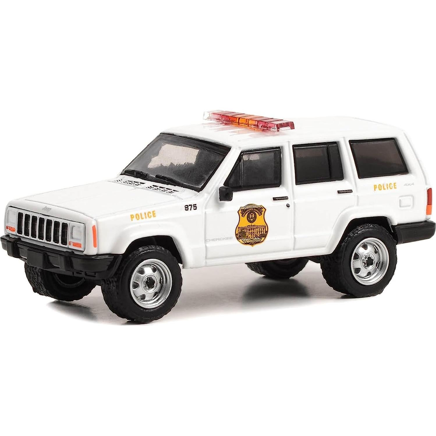 Jeep Cherokee 2000 Greenlight Policía Servicio Secreto 1:64