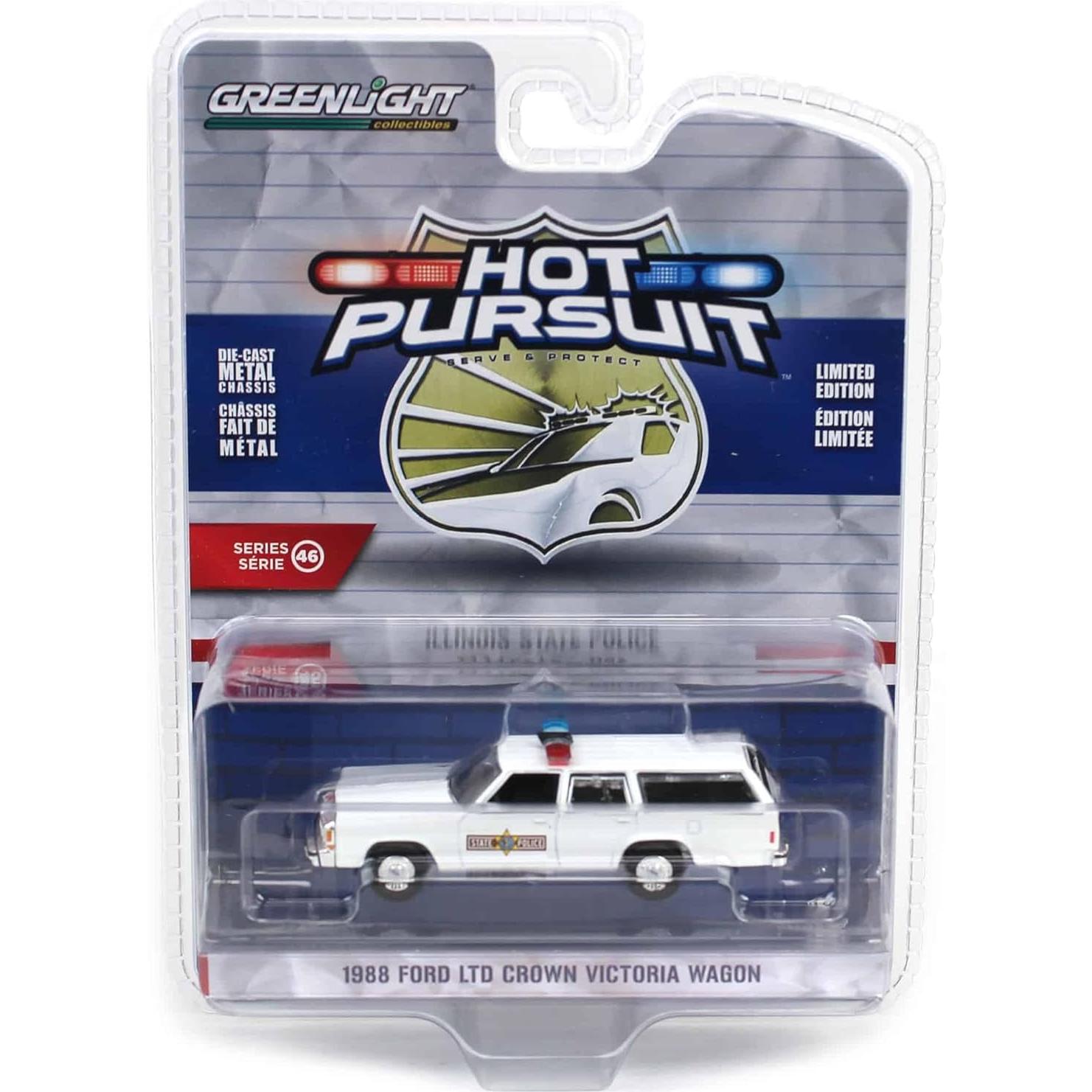 Réplica Diecast 1/64 Greenlight 1988 Crown Victoria Policía