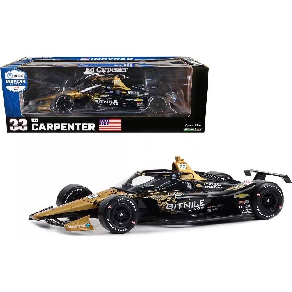 Dallara IndyCar #33 Ed Carpenter Greenlight 1:18 Metal
