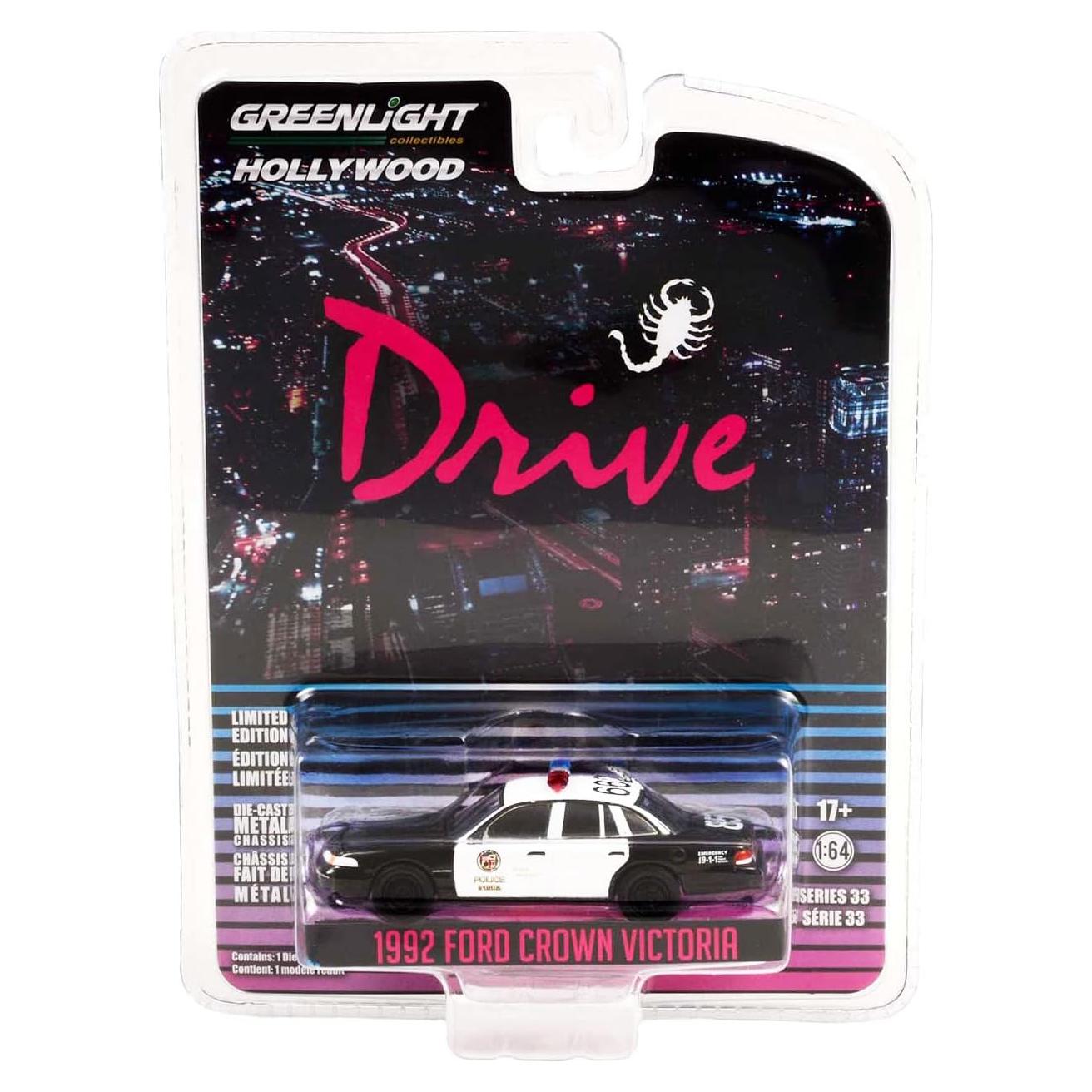 Coche Diecast Greenlight 1992 Ford Crown Victoria LAPD 1/64