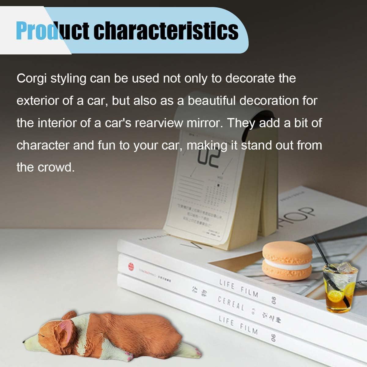 Adorno de Espejo Retrovisor Coche Corgi Dormilón BDZMC