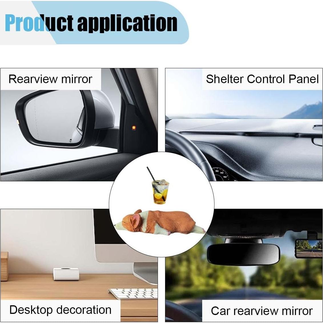 Adorno de Espejo Retrovisor Coche Corgi Dormilón BDZMC