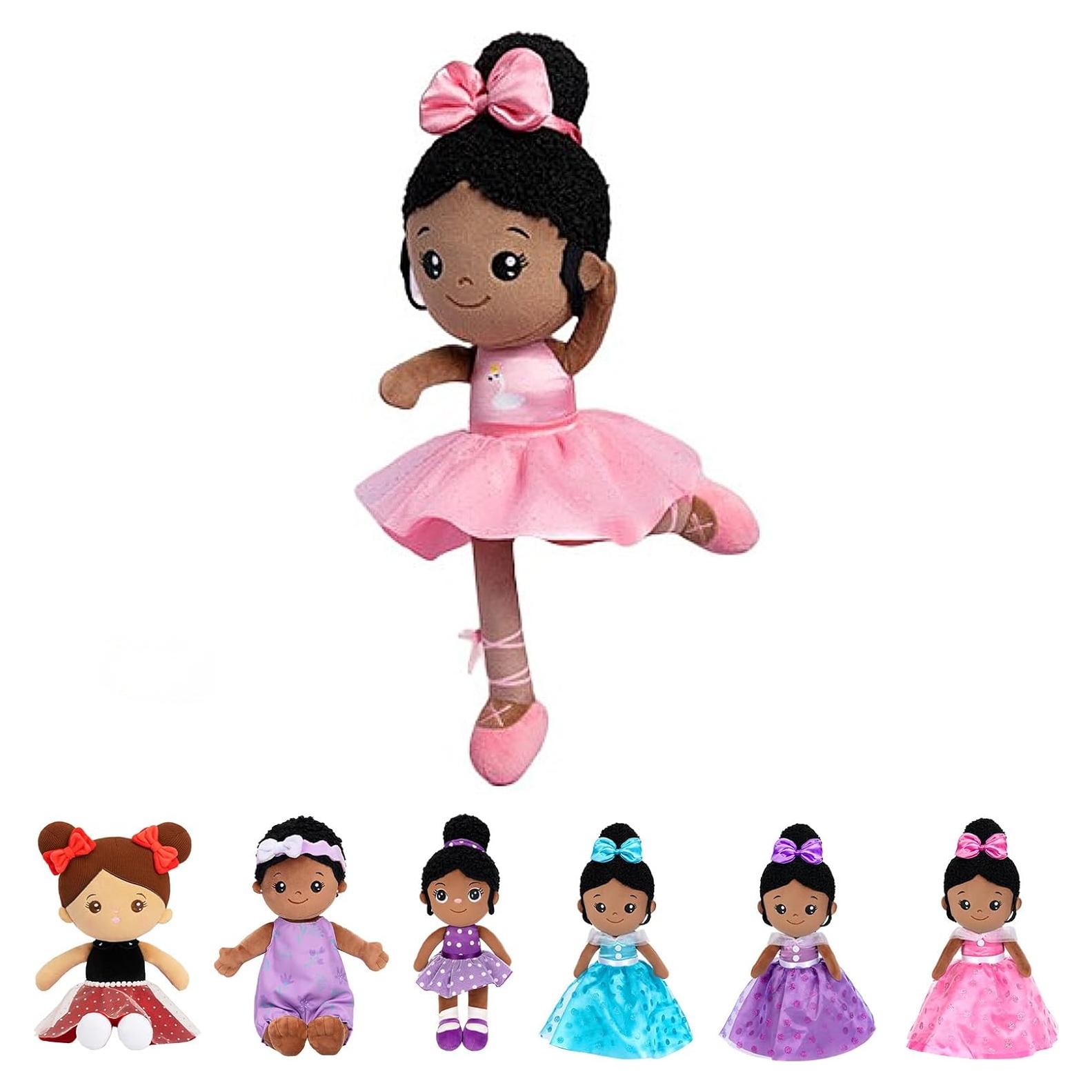 Muñeca Suave OUOZZZ 33 cm Bailarina Rosa para Niños