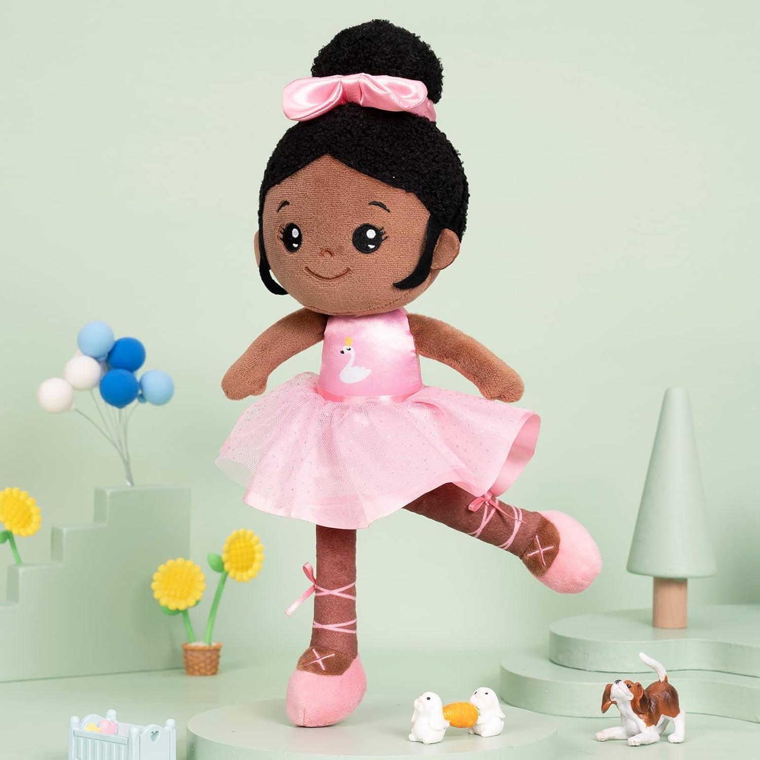 Muñeca Suave OUOZZZ 33 cm Bailarina Rosa para Niños