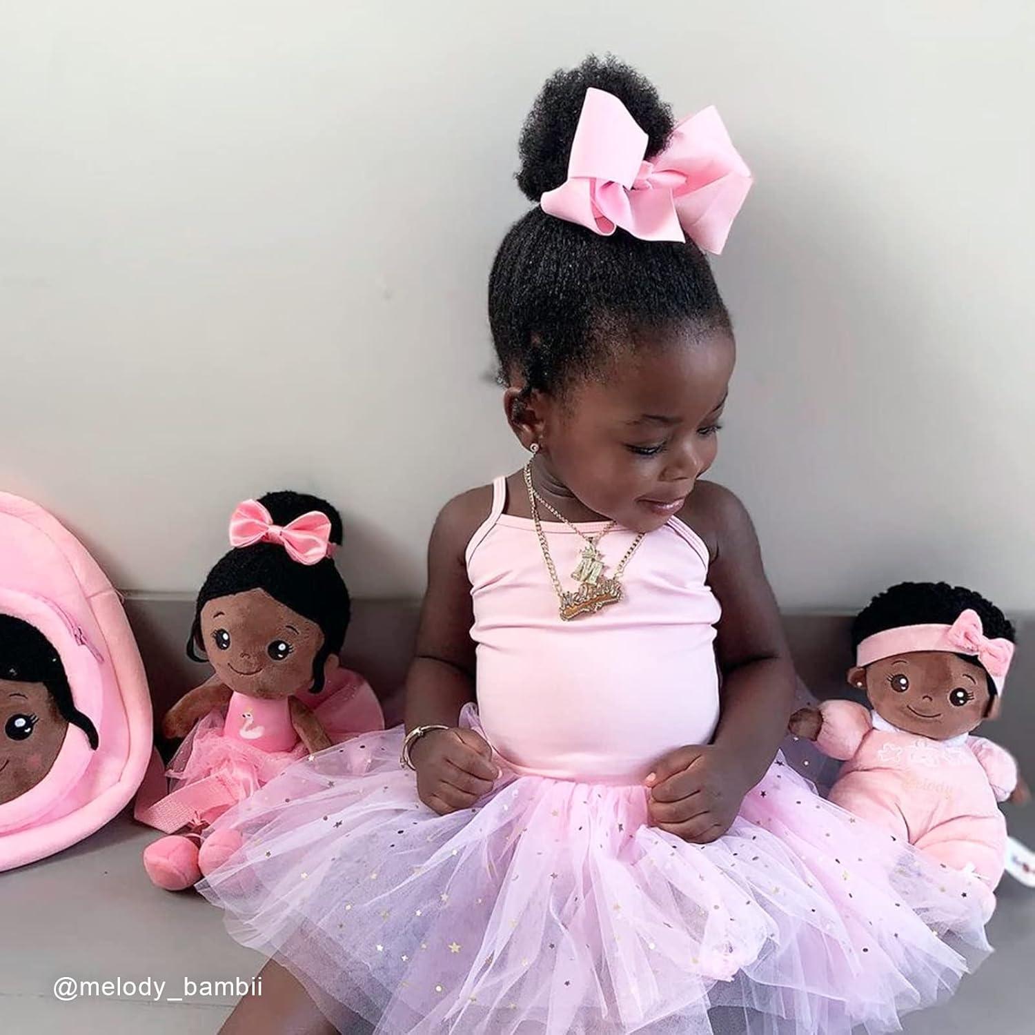 Muñeca Suave OUOZZZ 33 cm Bailarina Rosa para Niños