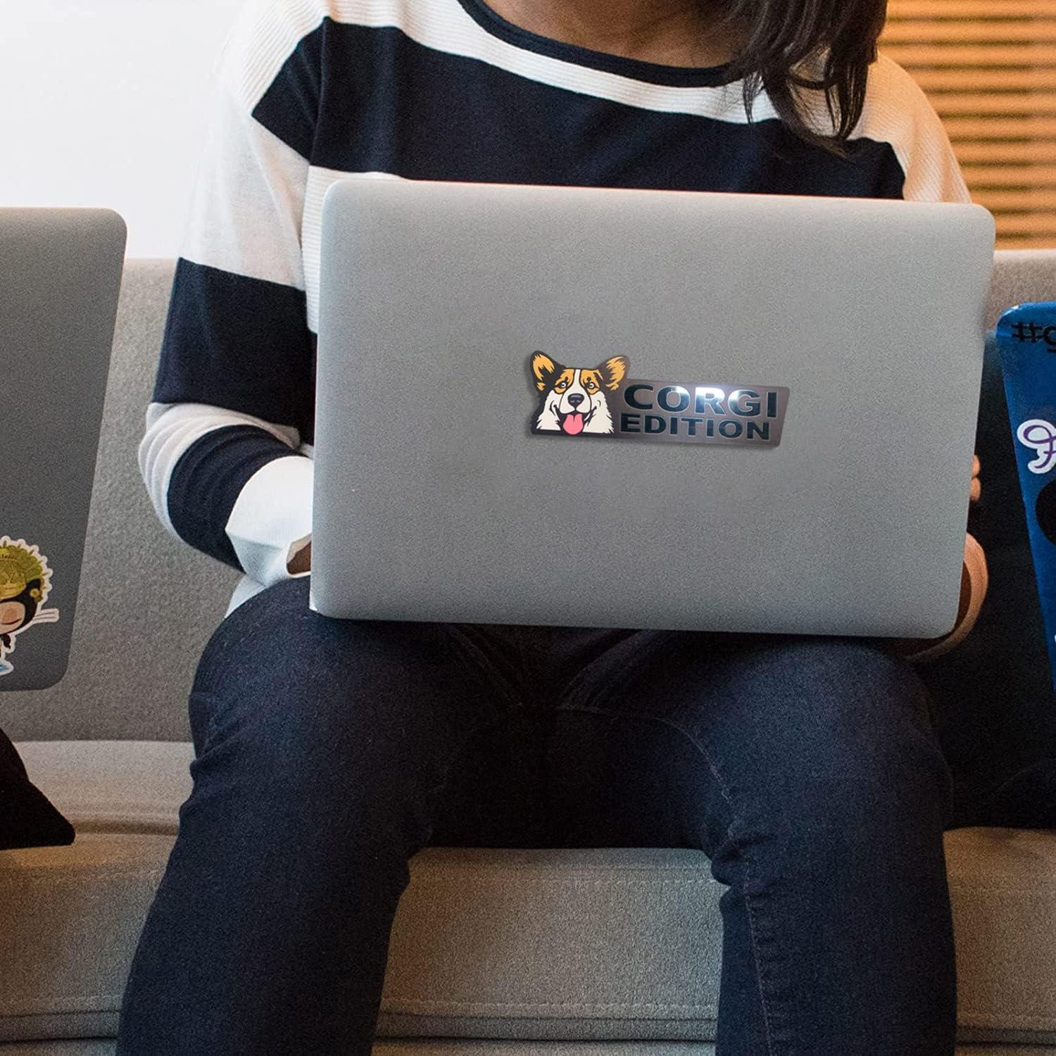 Insignia de Coche 3D BWALION Huella de Perro Corgi