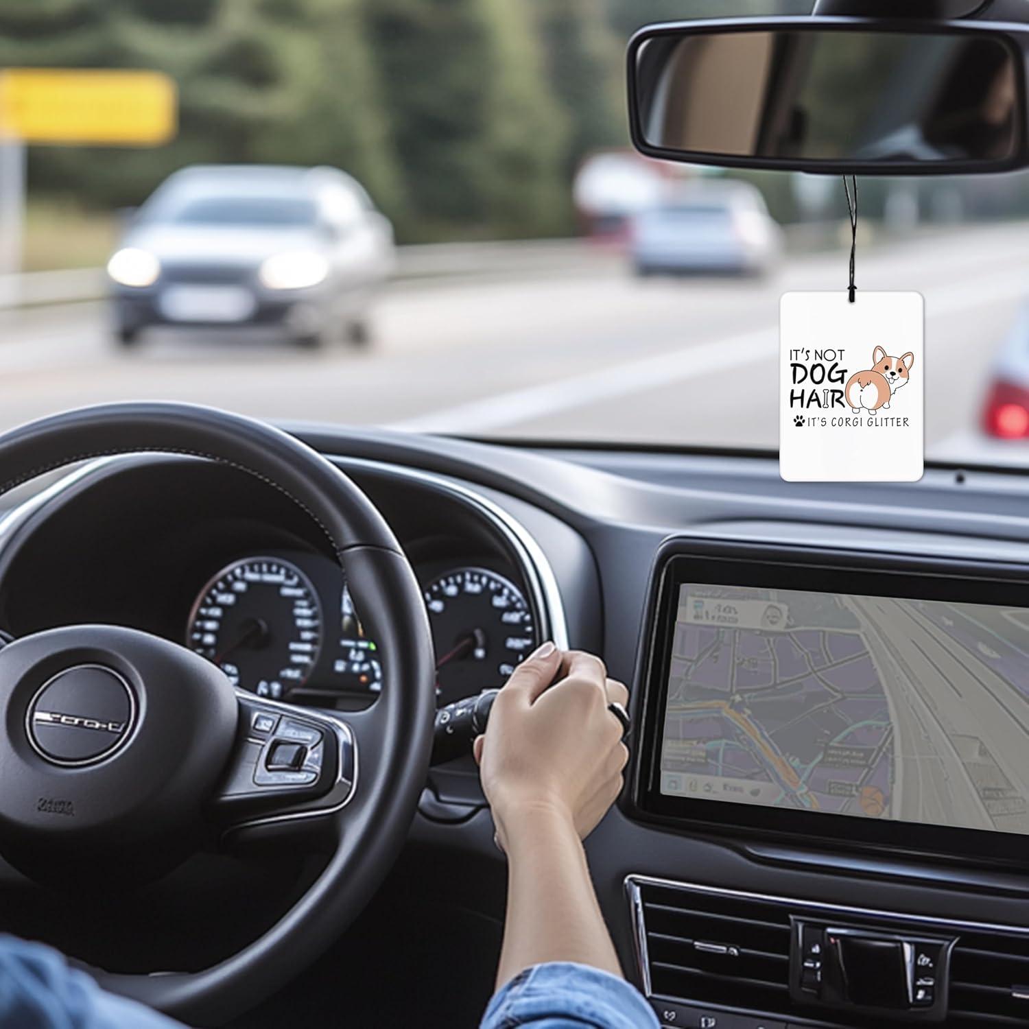 Ambientador de coche Mancheng-zi para perros Corgi 3Pcs