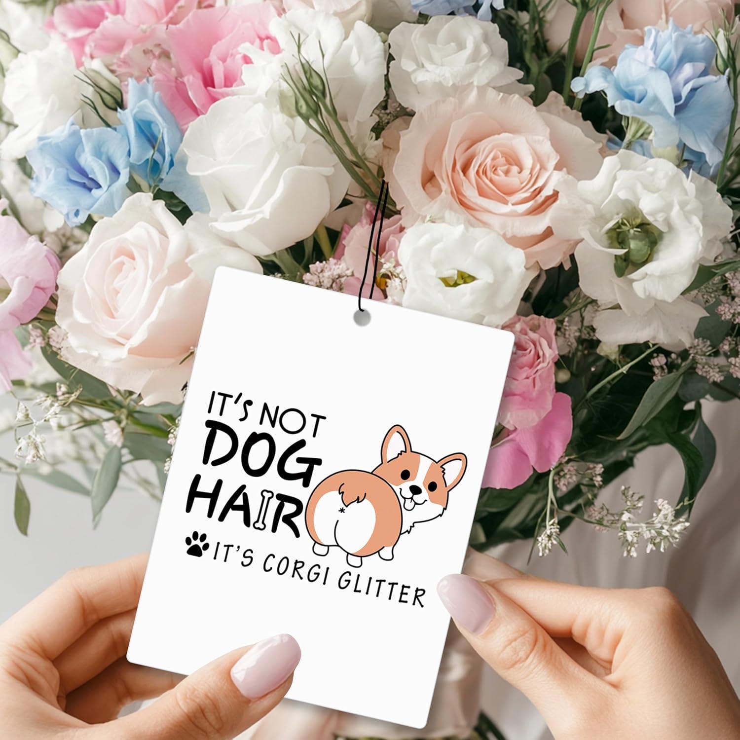 Ambientador de coche Mancheng-zi para perros Corgi 3Pcs