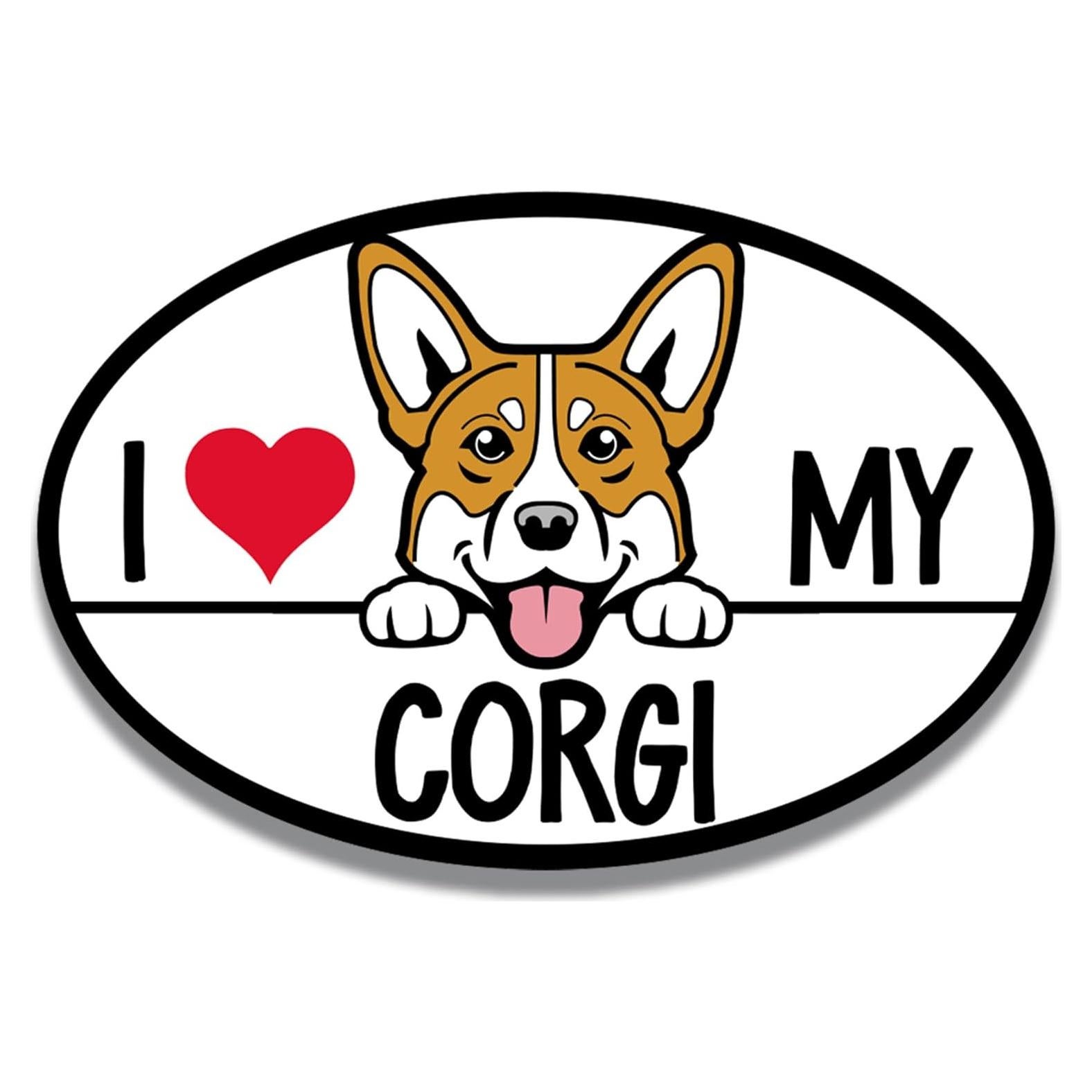 Calcomanía Magnética para Auto Corgi Magnet Me Up 10x15 cm