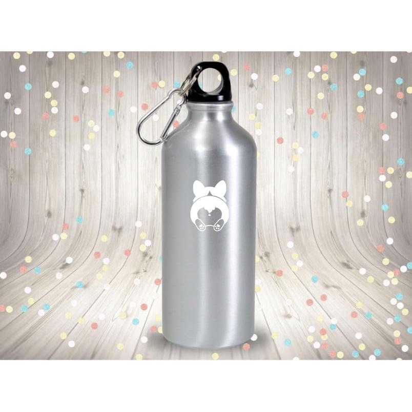 Calcomanía de Vinilo Culo de Corgi Foxtail 8.6x11.4cm Blanca