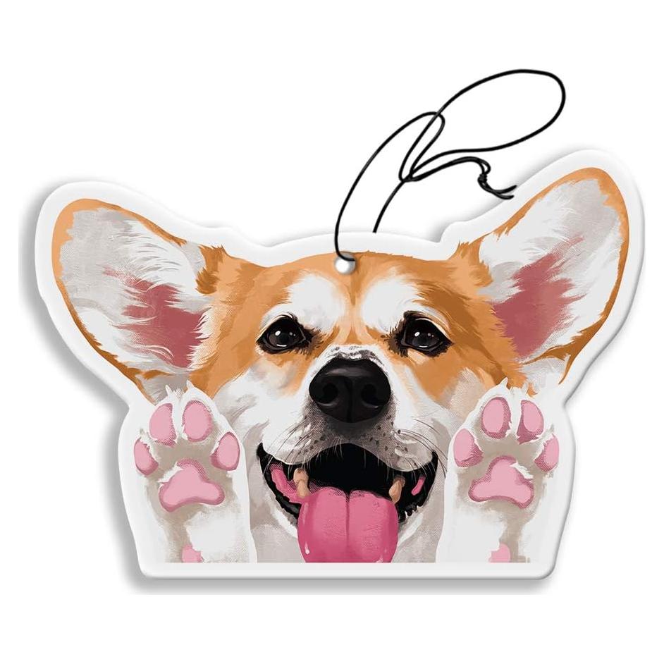 Ambientador Colgante WIRESTER Perro Corgi Galés Pembroke Rojo