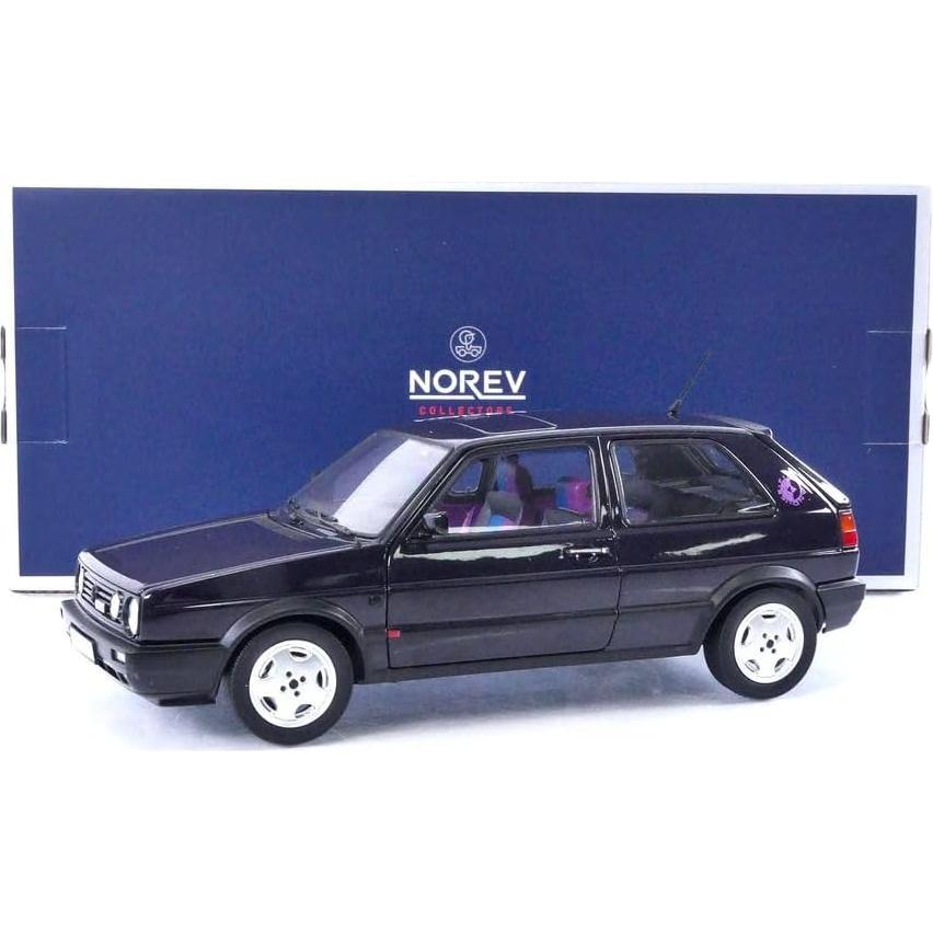 Modelo de Coche Diecast Norev Golf GTI 1991 1:18 Púrpura