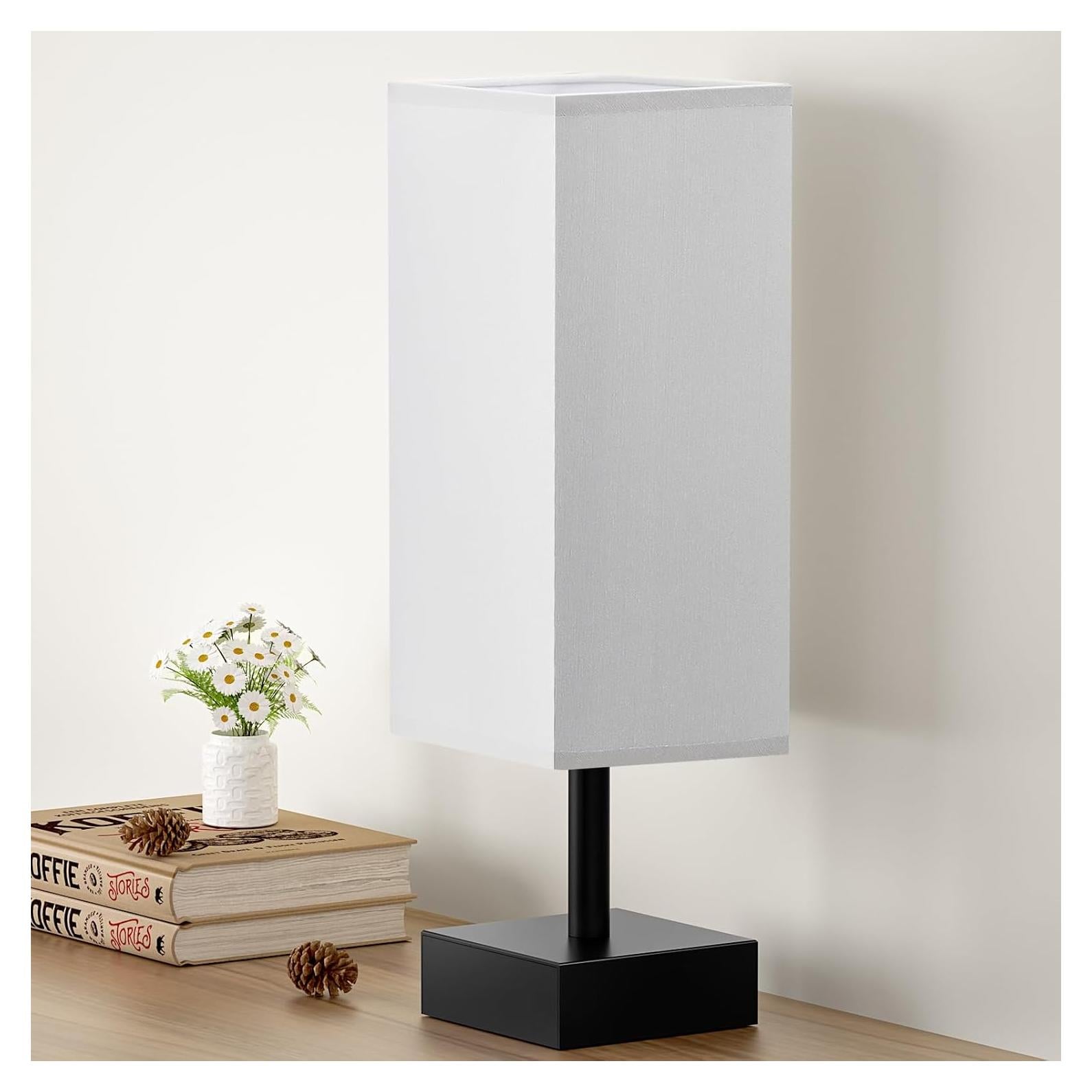 Lámpara de Mesa Aooshine Gris Minimalista 33.6 cm