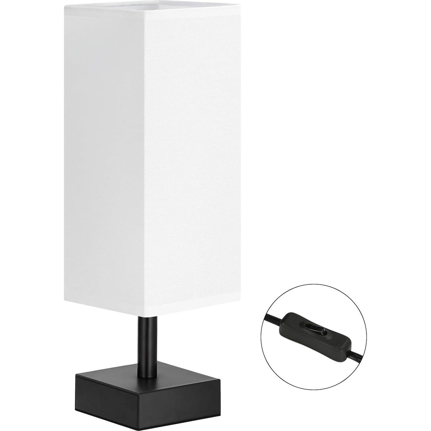 Lámpara de Mesa Aooshine Blanca Minimalista 33.6 cm