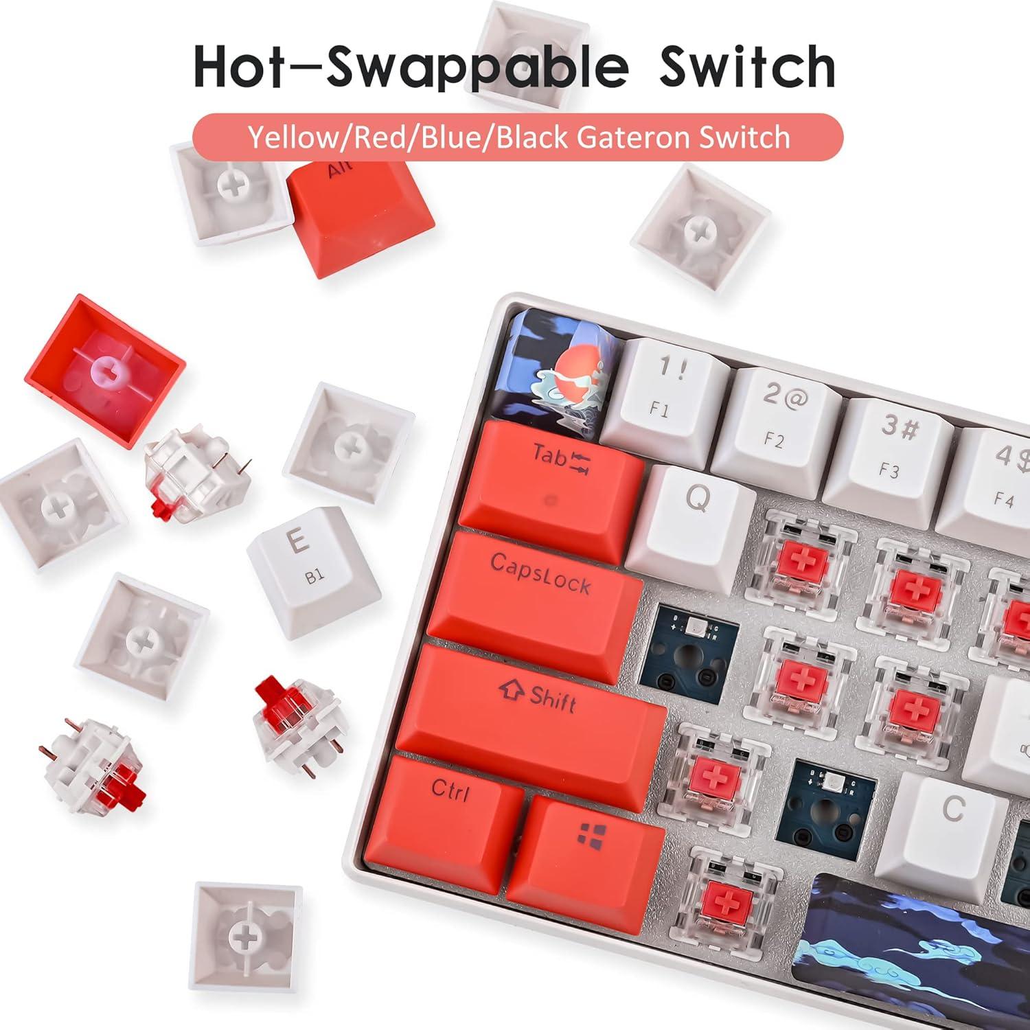 Teclado Mecánico Surmen GT61 60% RGB Inalámbrico