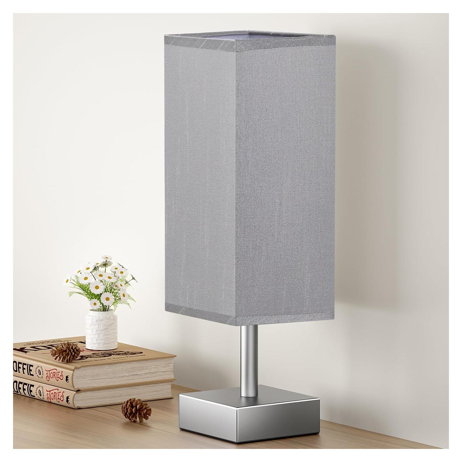 Lámpara de Mesa Aooshine Gris Minimalista 32.5 cm