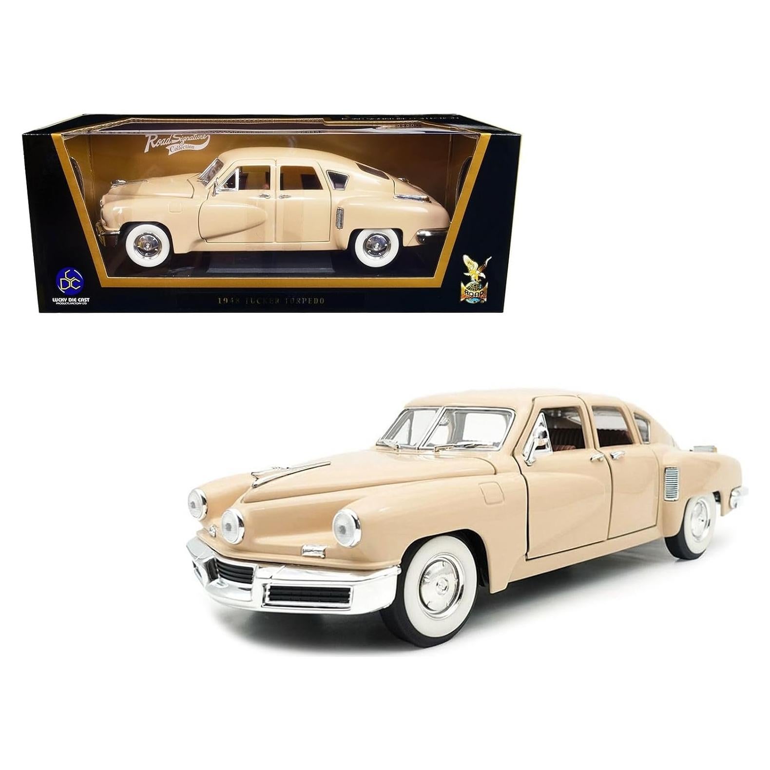 Coche Diecast 1948 Tucker Torpedo Beige 1:18 Road Signature