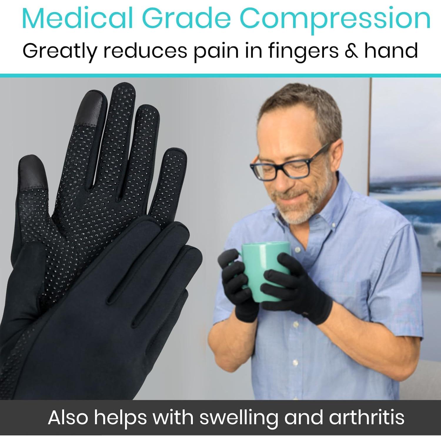 Guantes de Artritis Vive Copper - Compresión Completa Táctil
