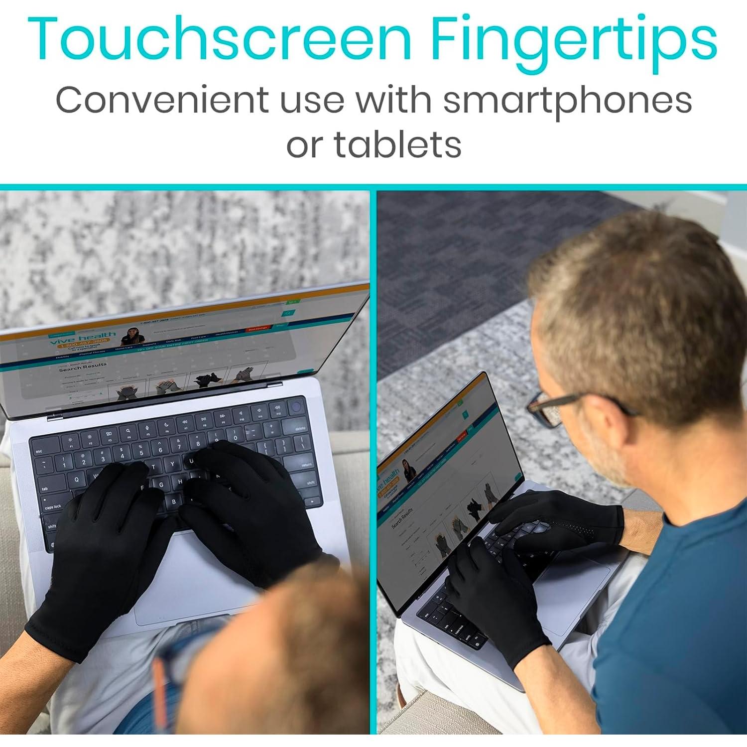 Guantes de Artritis Vive Copper - Compresión Completa Táctil