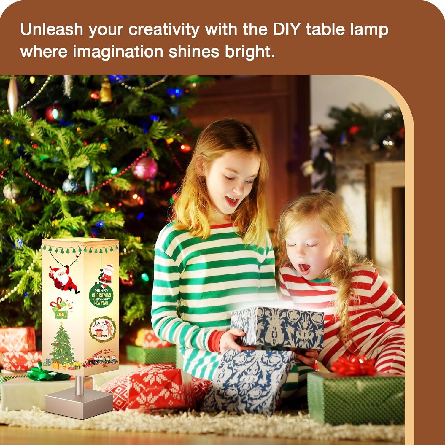 Lámpara de Mesa Aooshine 32.5cm Minimalista Blanca