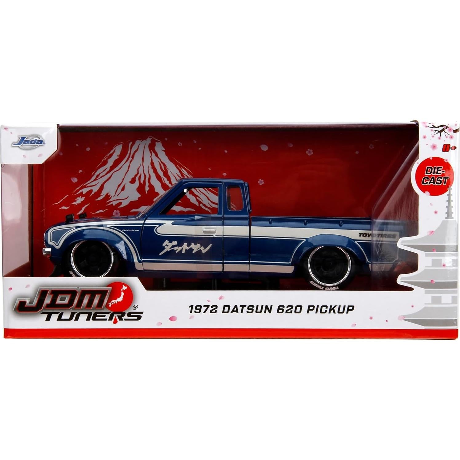 Jada Toys Datsun 620 Pickup 1:24 Die-Cast Azul Detallado