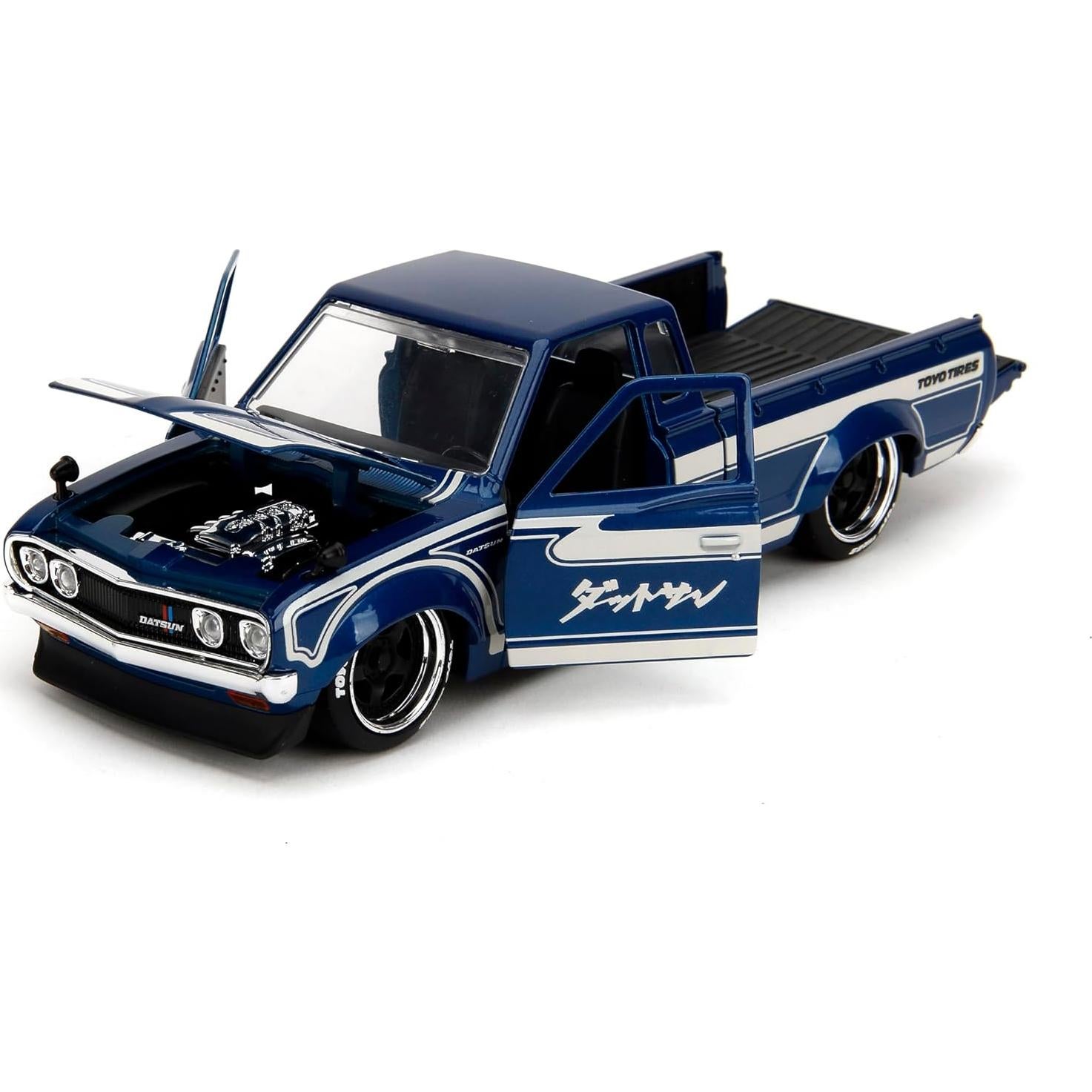 Jada Toys Datsun 620 Pickup 1:24 Die-Cast Azul Detallado