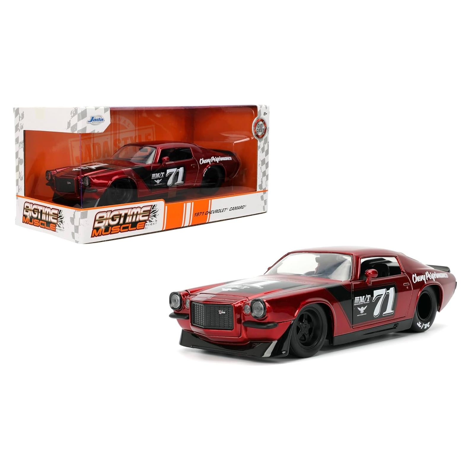 Coche Die-cast Jada Toys 1971 Chevy Camaro 1:24 Rojo