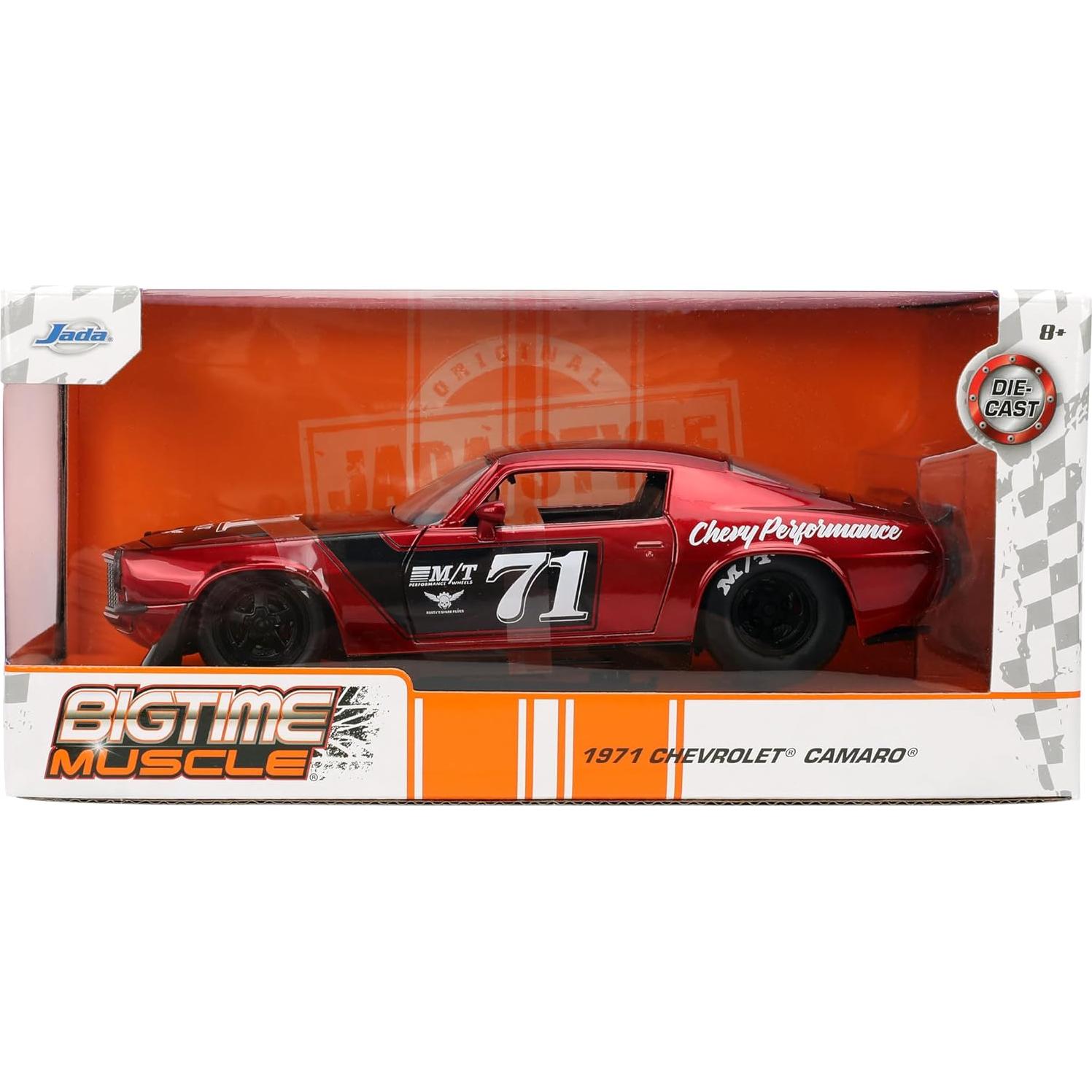 Coche Die-cast Jada Toys 1971 Chevy Camaro 1:24 Rojo