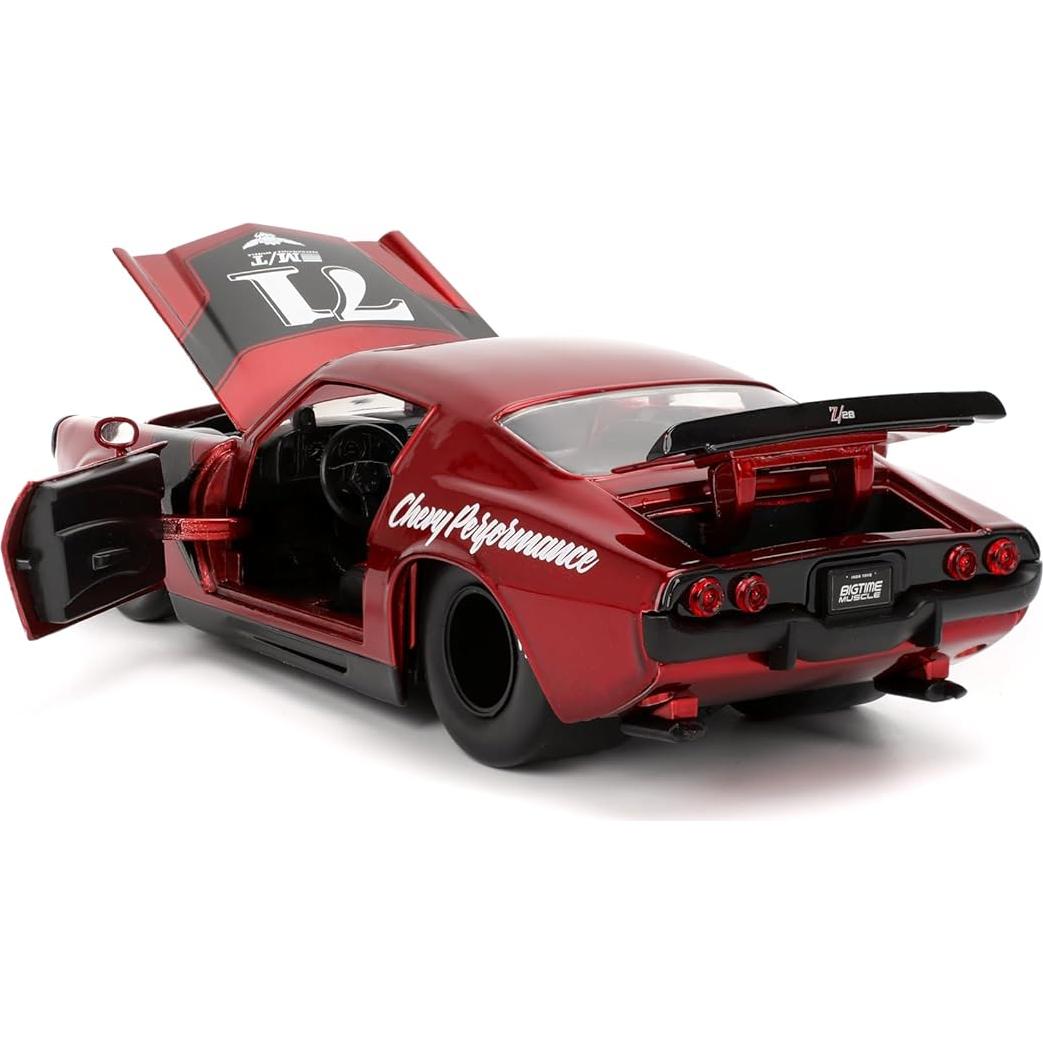 Coche Die-cast Jada Toys 1971 Chevy Camaro 1:24 Rojo