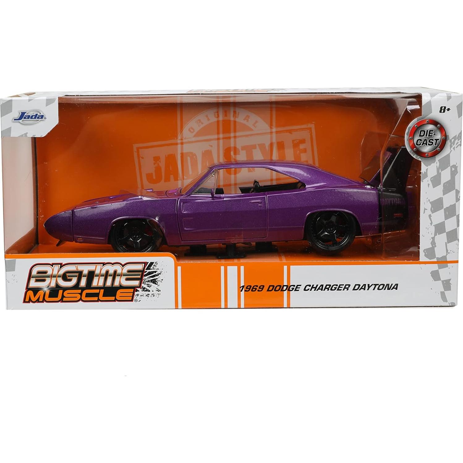 Coche de metal 1:24 Jada Toys Dodge Charger Daytona 1969