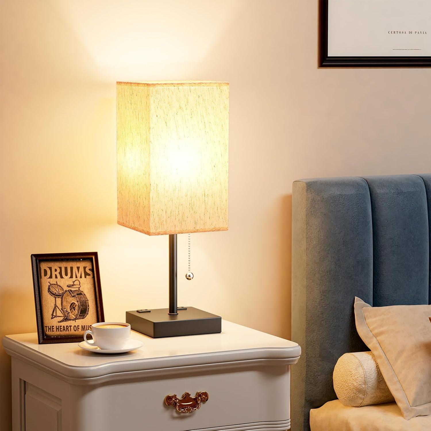 Lámpara de Mesa Aooshine con Puertos USB y 3 Temperaturas