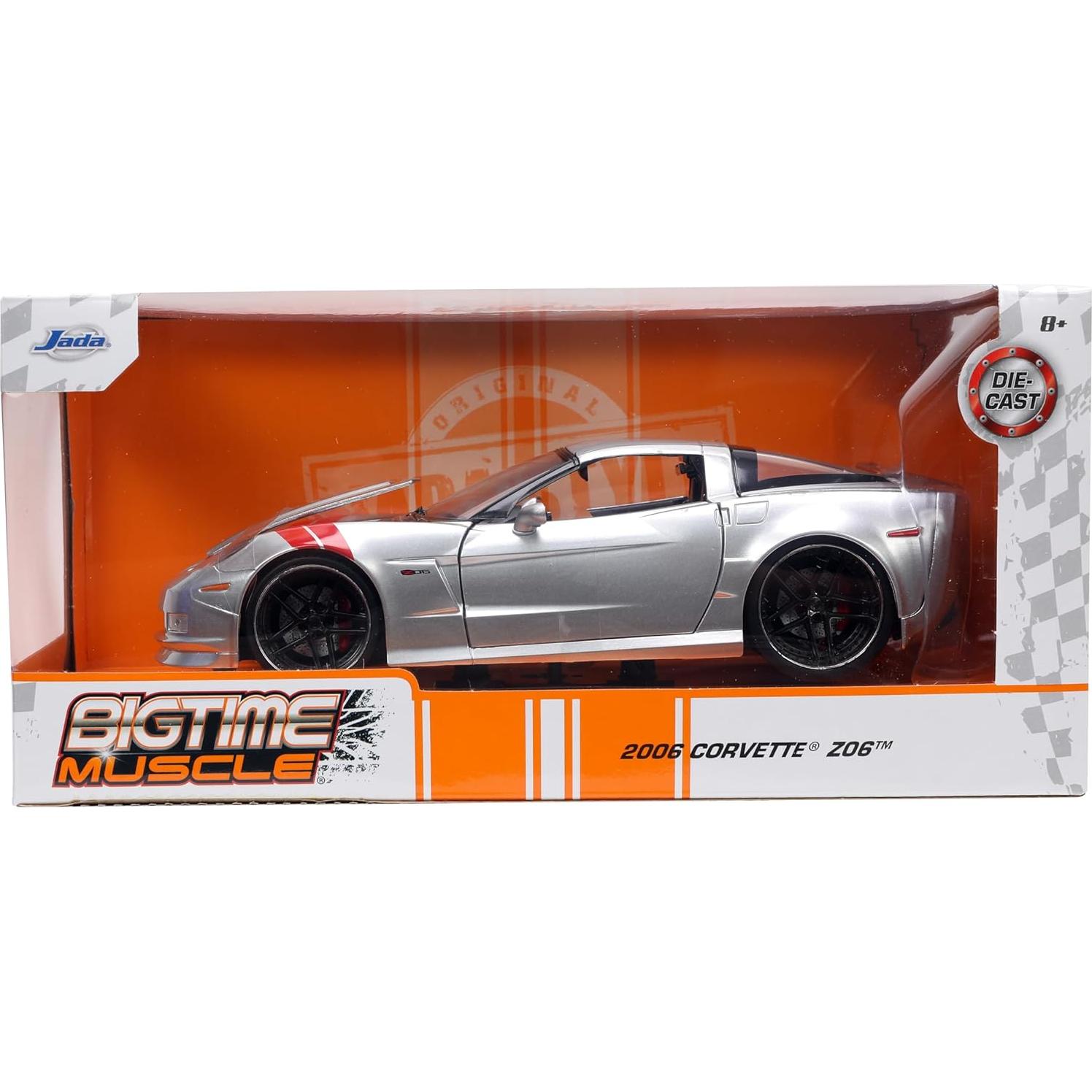Coche de fundición Jada Toys 2006 Chevy Corvette Z06 1:24