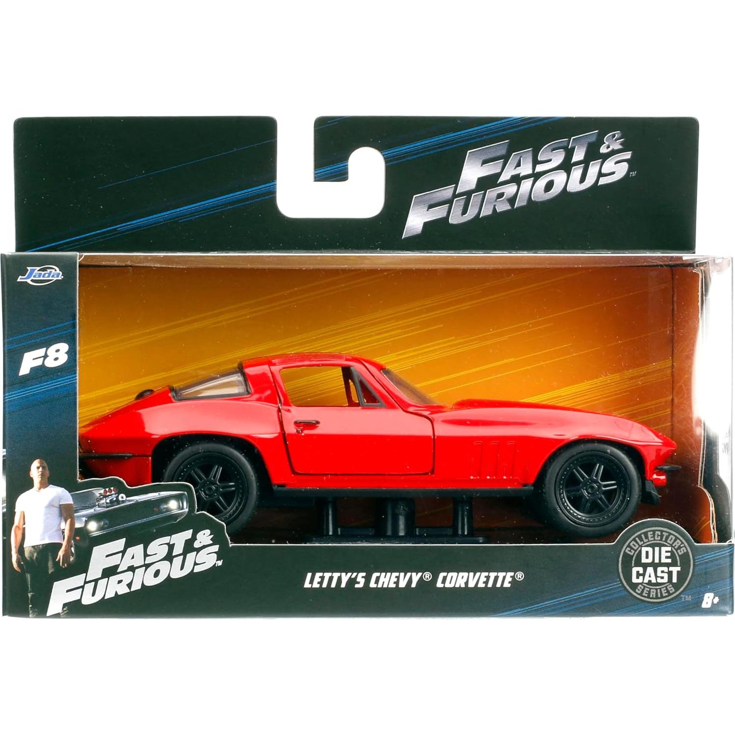 Modelo Die-Cast Jada Toys Rápido y Furioso 1966 Chevy Corvette 1:32