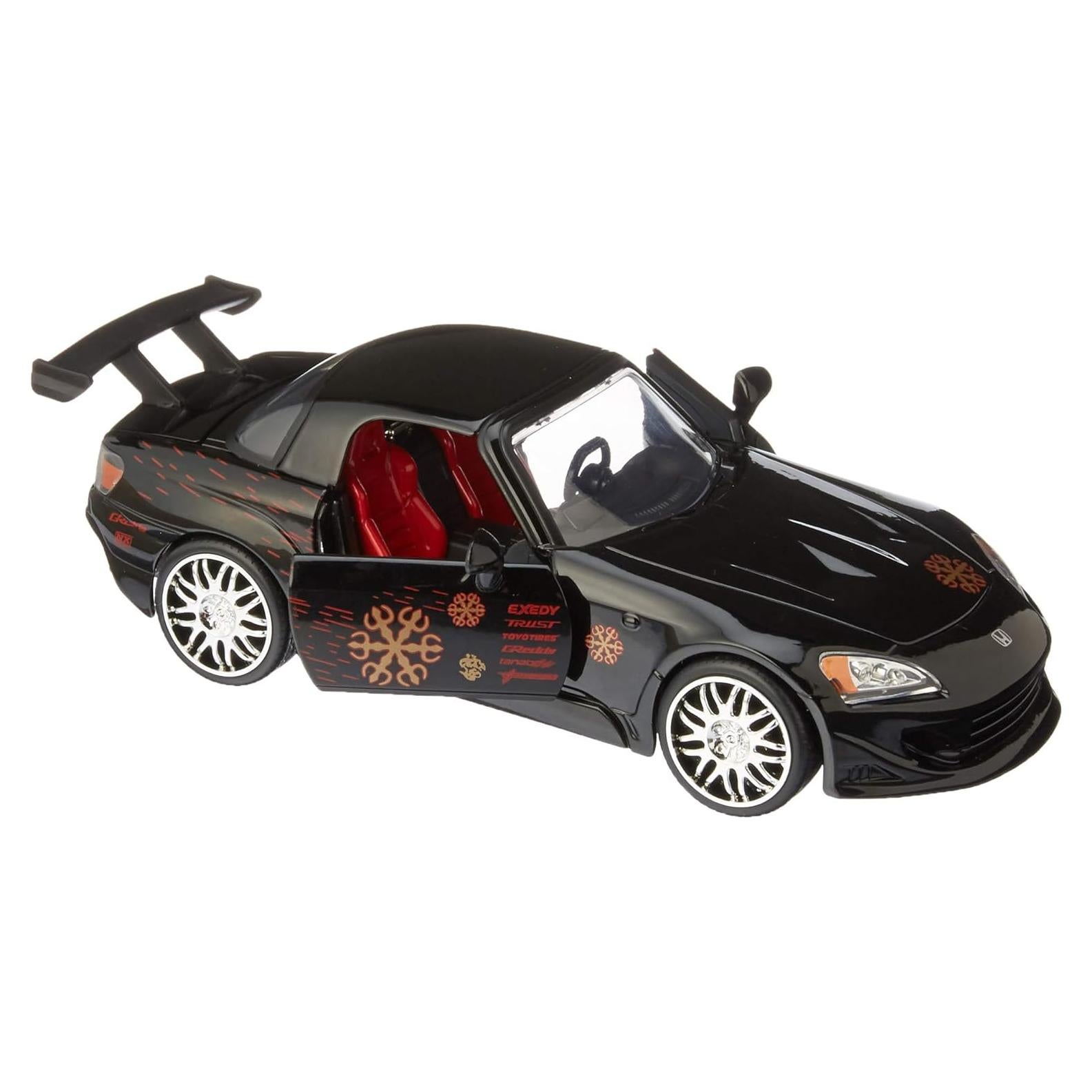 Auto de Colección Jada Toys Honda S2000 1:24 Die-cast Negro