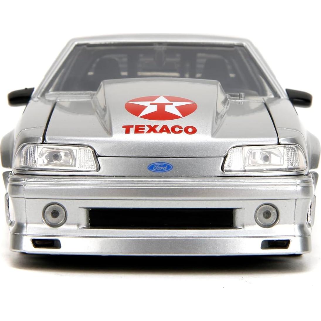 Coche Die-cast Jada Toys 1989 Ford Mustang GT 1:24 Plata