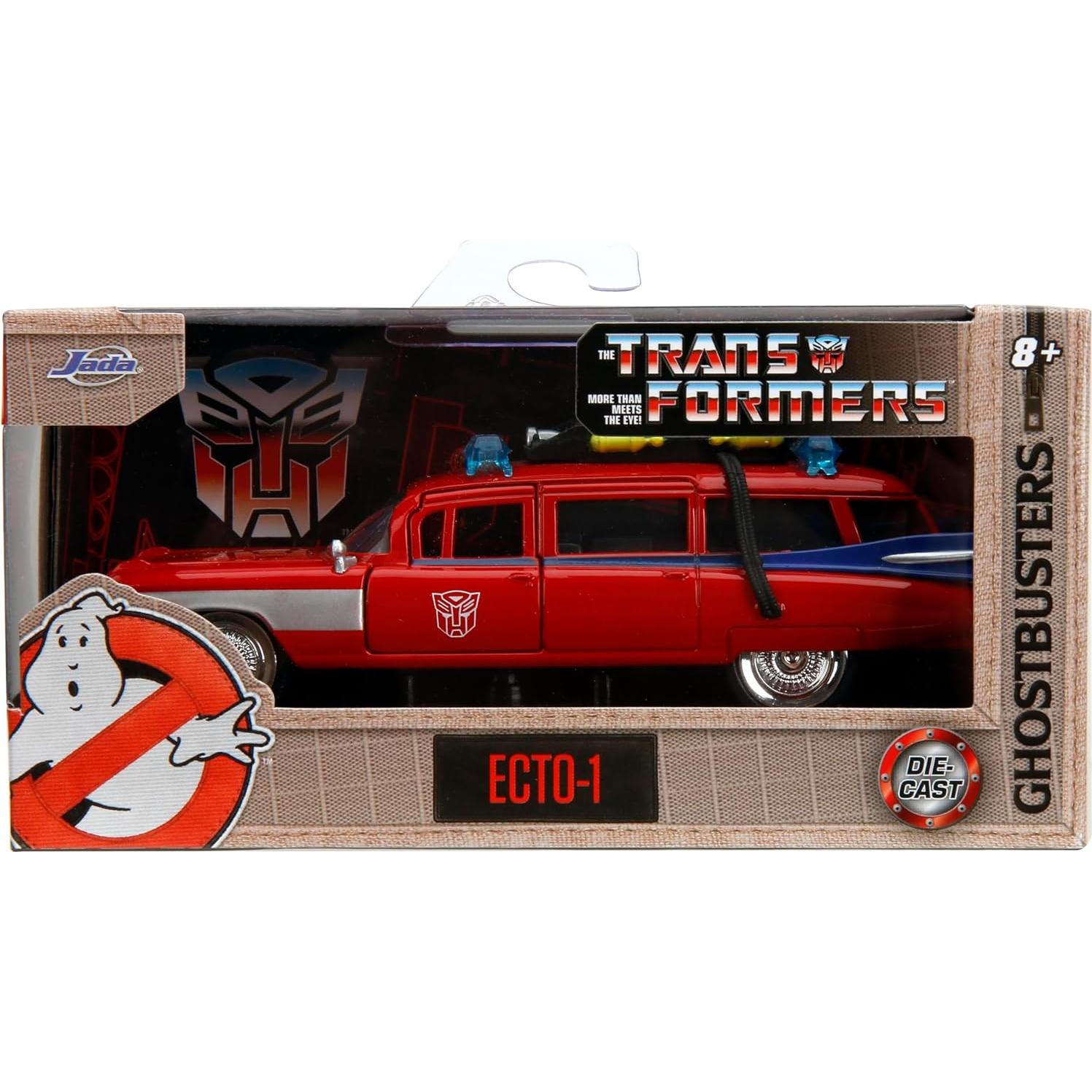 Coche de metal Jada Transformers x Ghostbusters Ecto-1 1:32