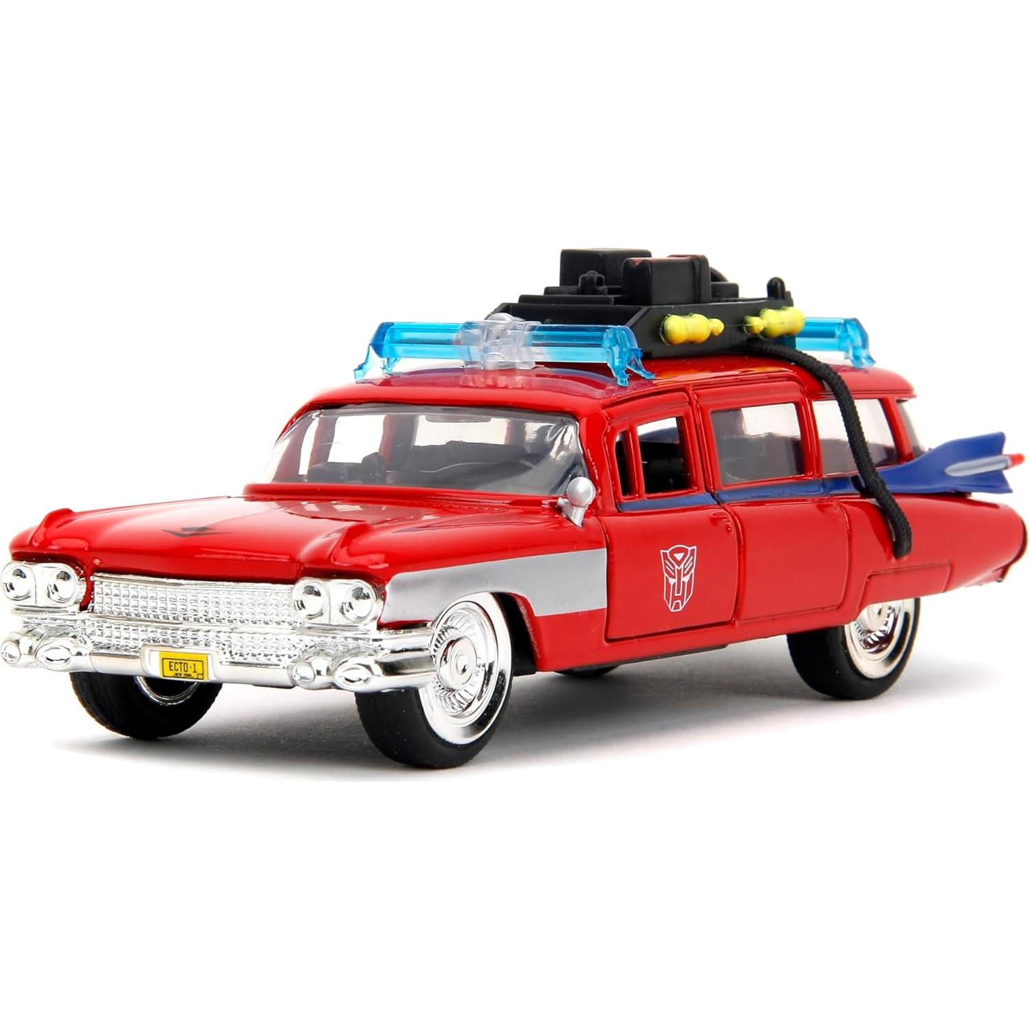 Coche de metal Jada Transformers x Ghostbusters Ecto-1 1:32