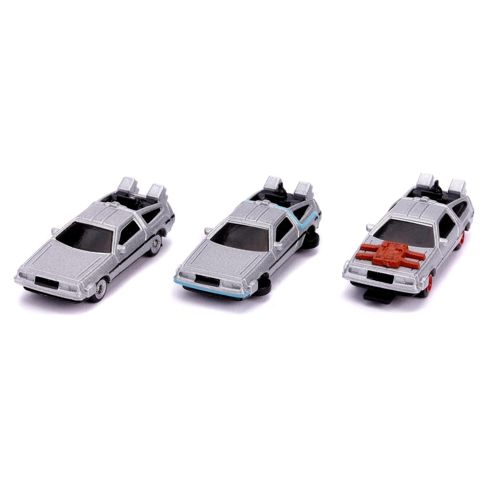 Autos de Metal Jada Regreso al Futuro 1.65" 3-Pack Colección