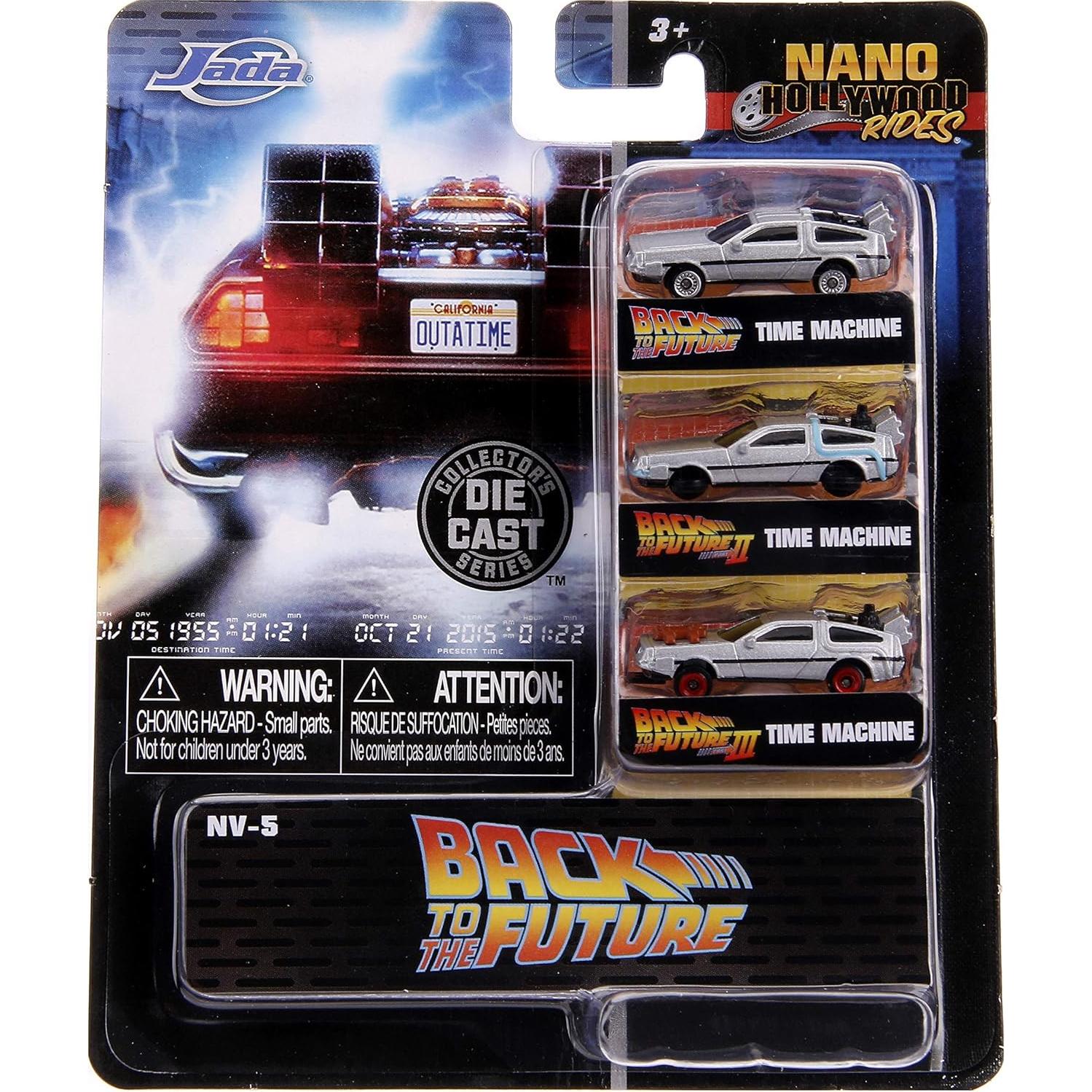 Autos de Metal Jada Regreso al Futuro 1.65" 3-Pack Colección